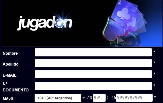 Jugadon login